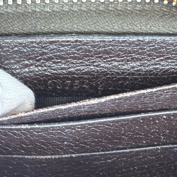 GUCCI | Queen Margaret Leather and Canvas Long Zip Around Wallet - Picture 9 of 10